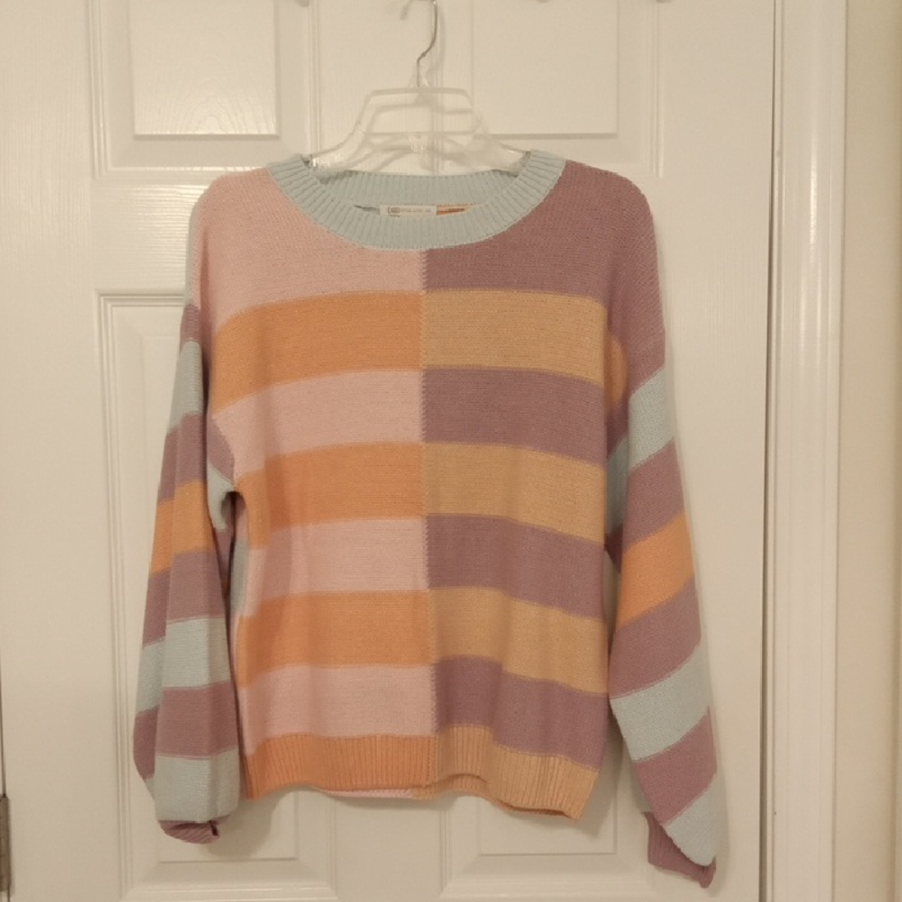Cato Pastel Striped Women's Sweater